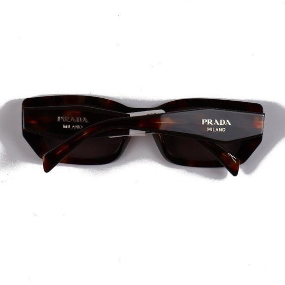 Prada Sunglasses PR B05S Tortoise Shell Rectangular Brown NWT 430
